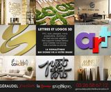 Lettres et logos 3D